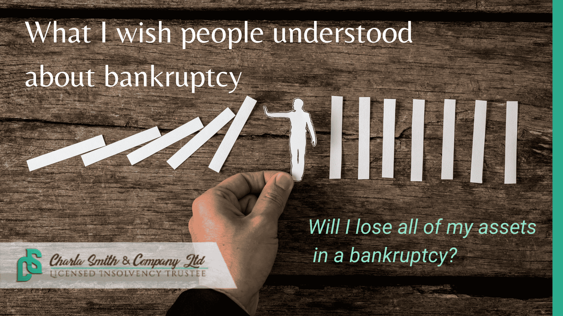 What I Wish People Understood About Bankruptcy | Do you lose all of your assets in a bankruptcy?