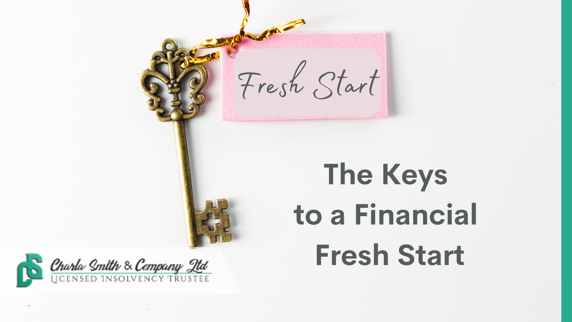 The Keys to a Financial Fresh Start