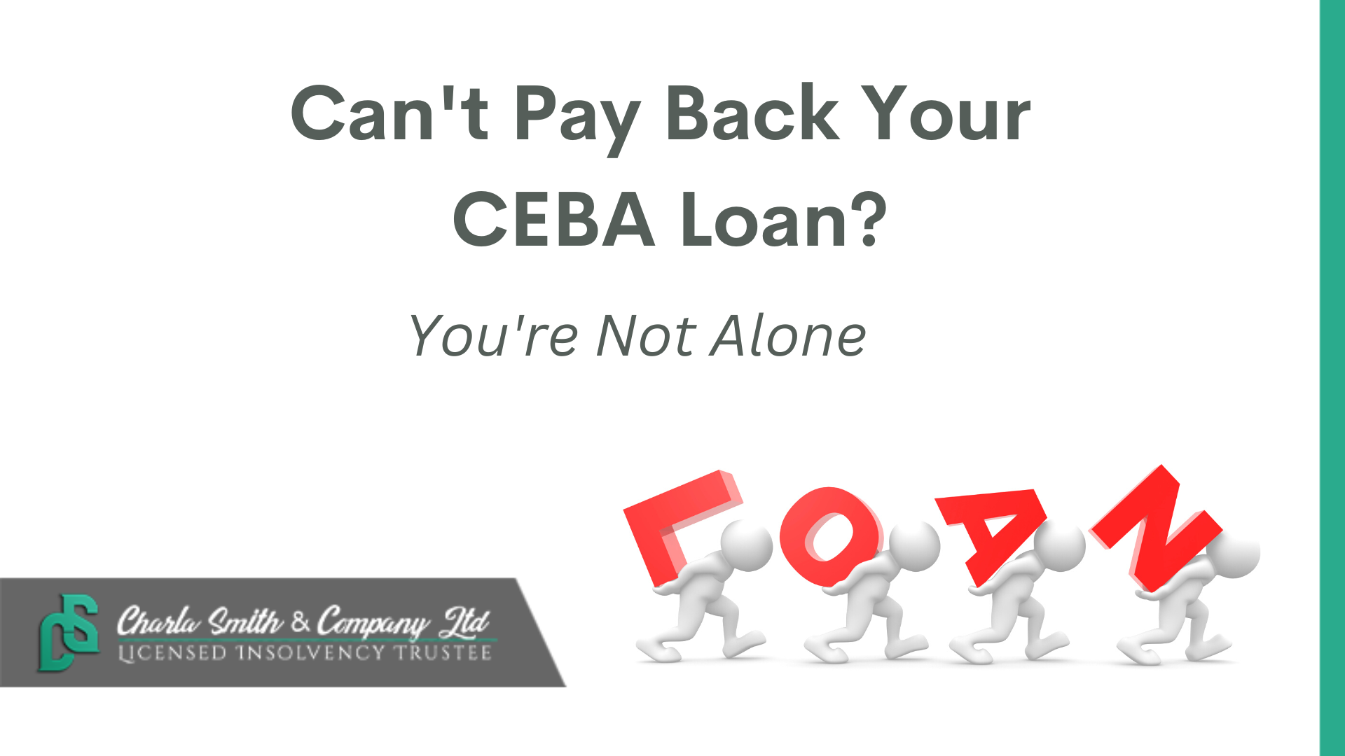 Can't Pay Back Your CEBA Loan? You're Not Alone