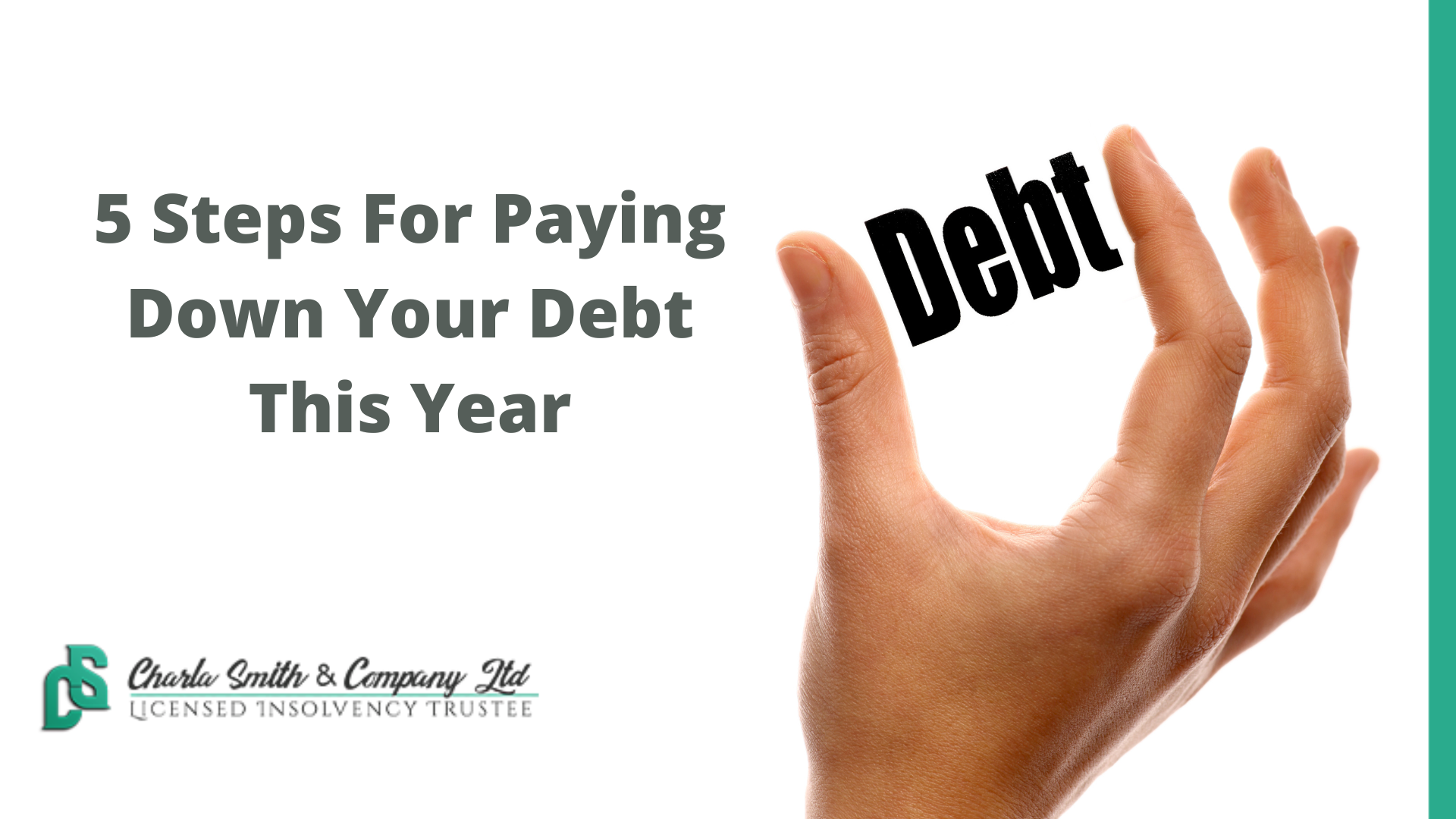 5 Steps For Paying Down Your Debt This Year