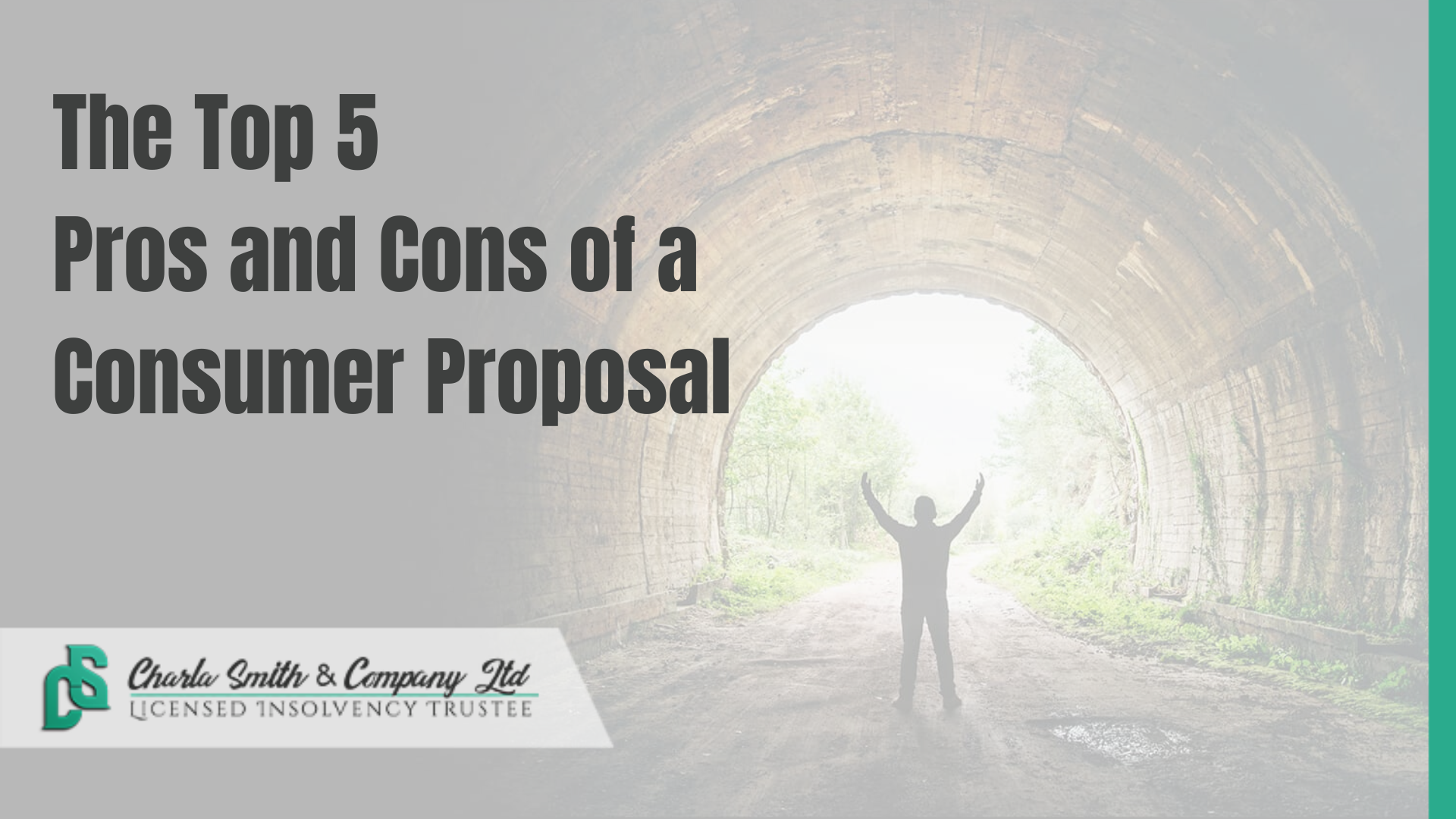 The Top 5 Pros and Cons of a Consumer Proposal