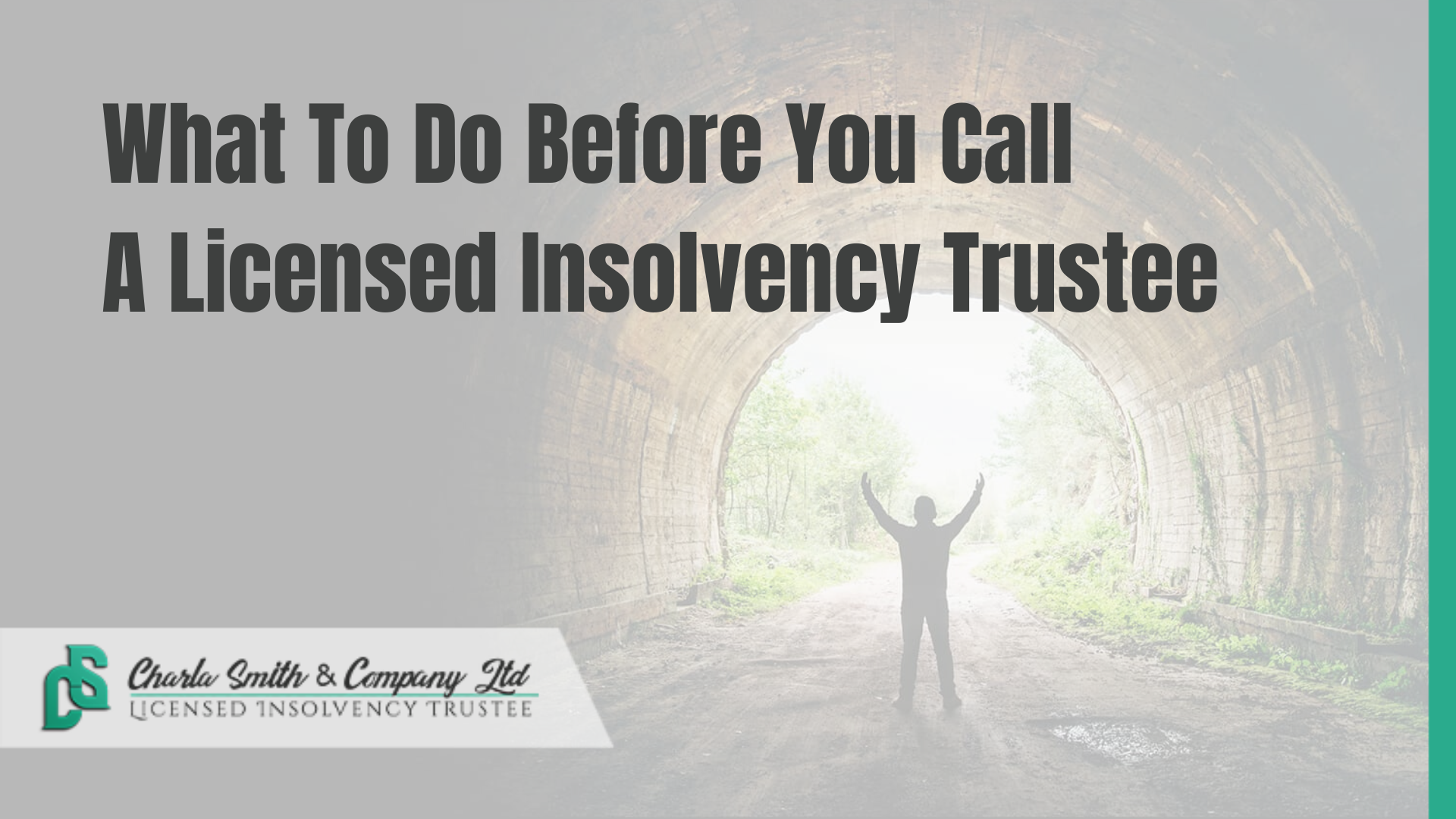 What To Do Before You Call A Licensed Insolvency Trustee