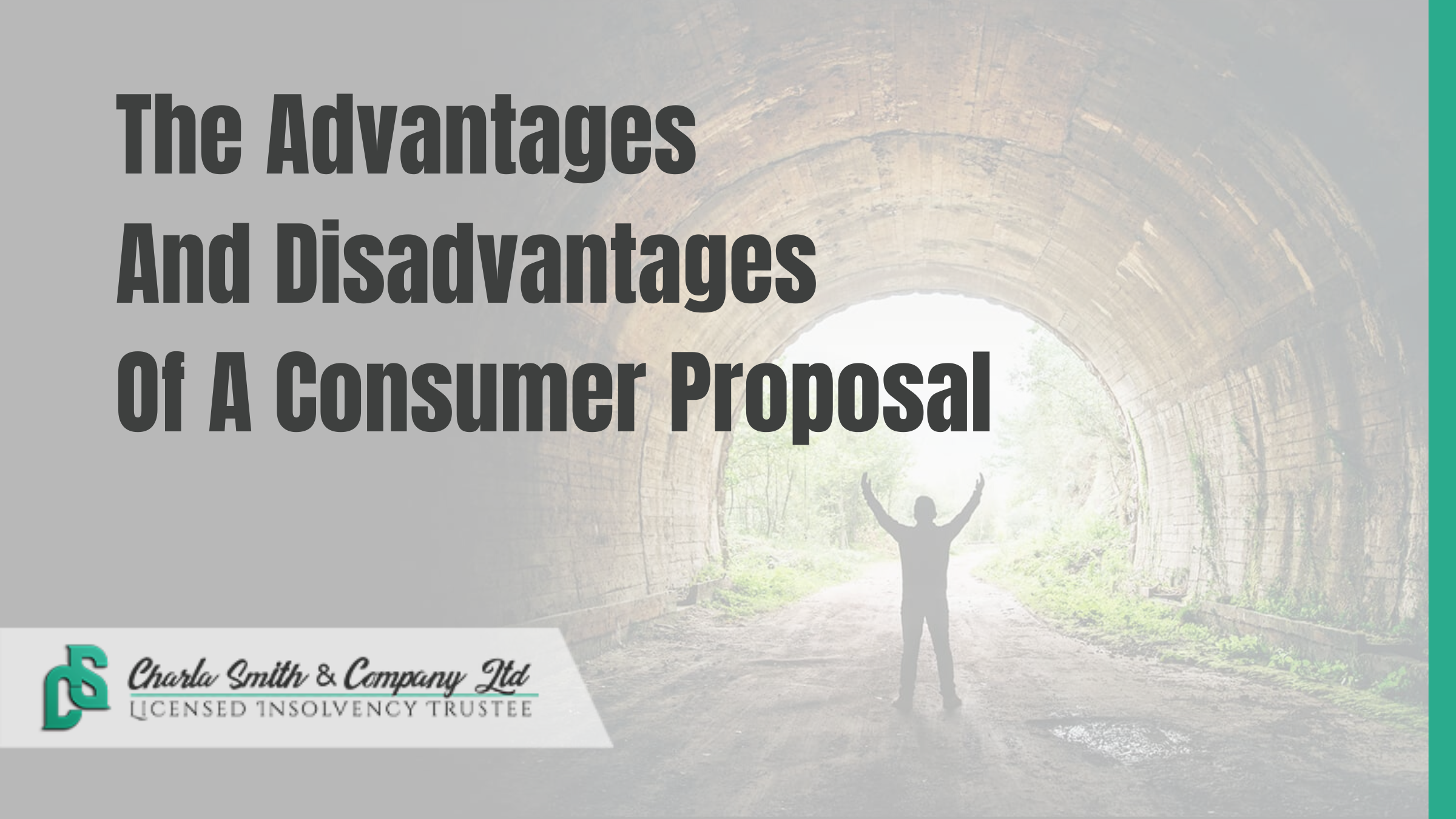 The Advantages And Disadvantages Of A Consumer Proposal