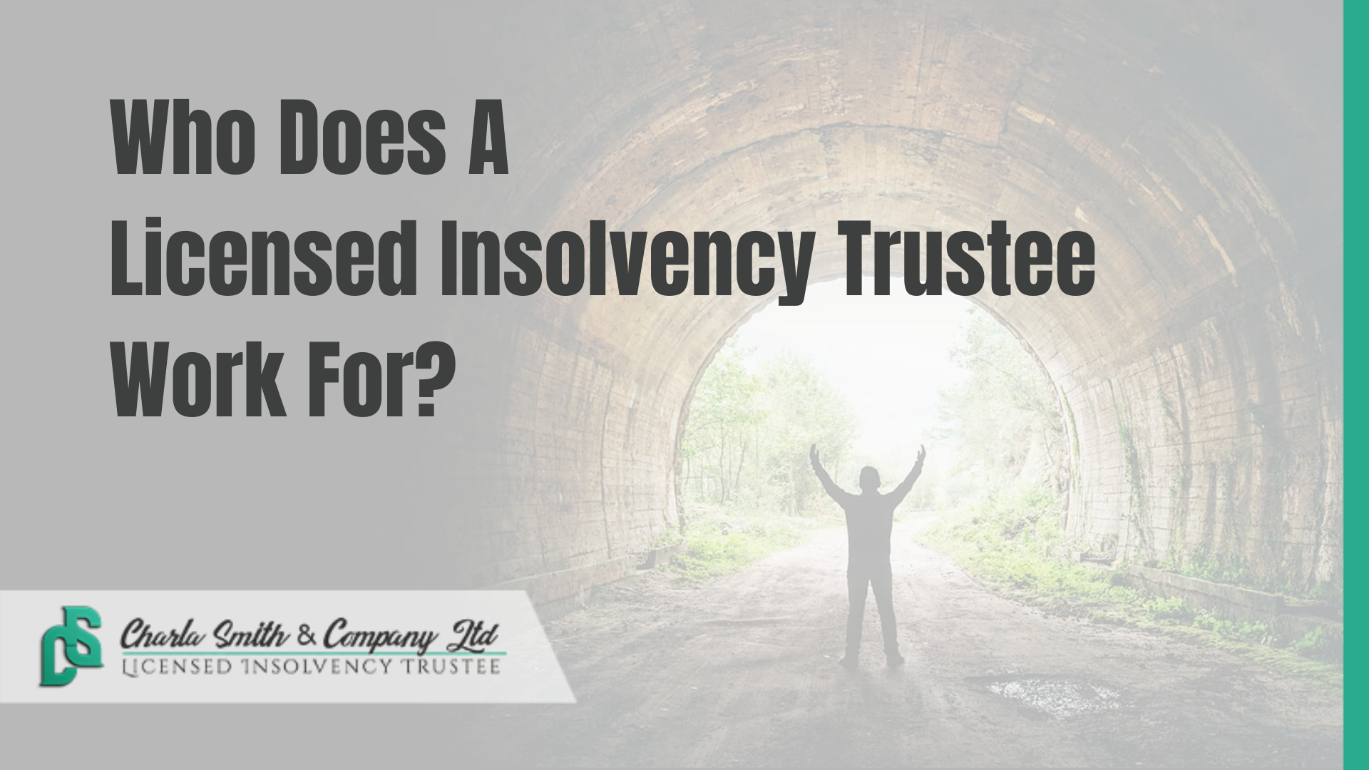 Who Does A Licensed Insolvency Trustee Work For?