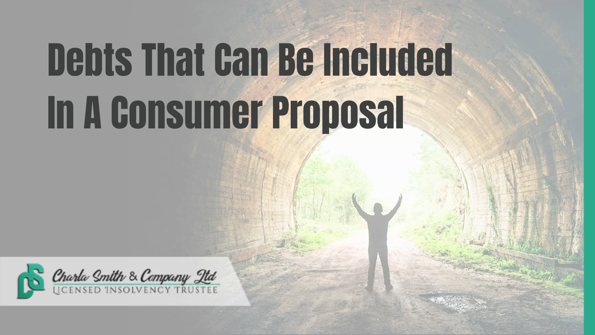 Debts That Can Be Included In A Consumer Proposal