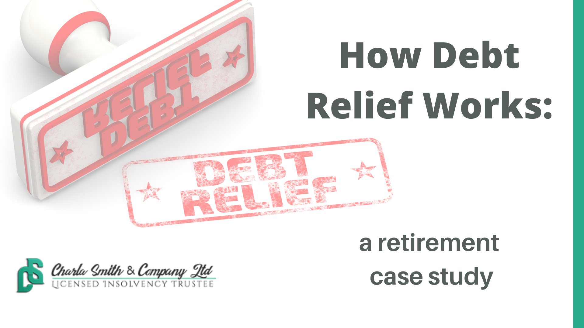 How debt relief works: A retirement case study