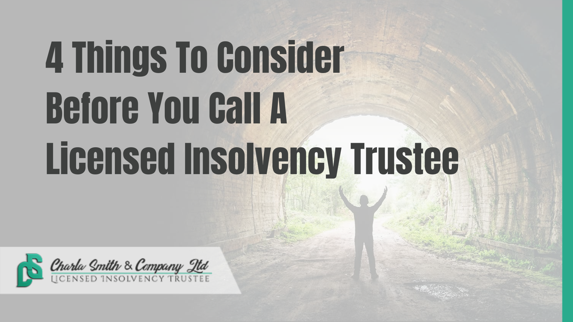 4 Things To Consider Before You Call A Licensed Insolvency Trustee