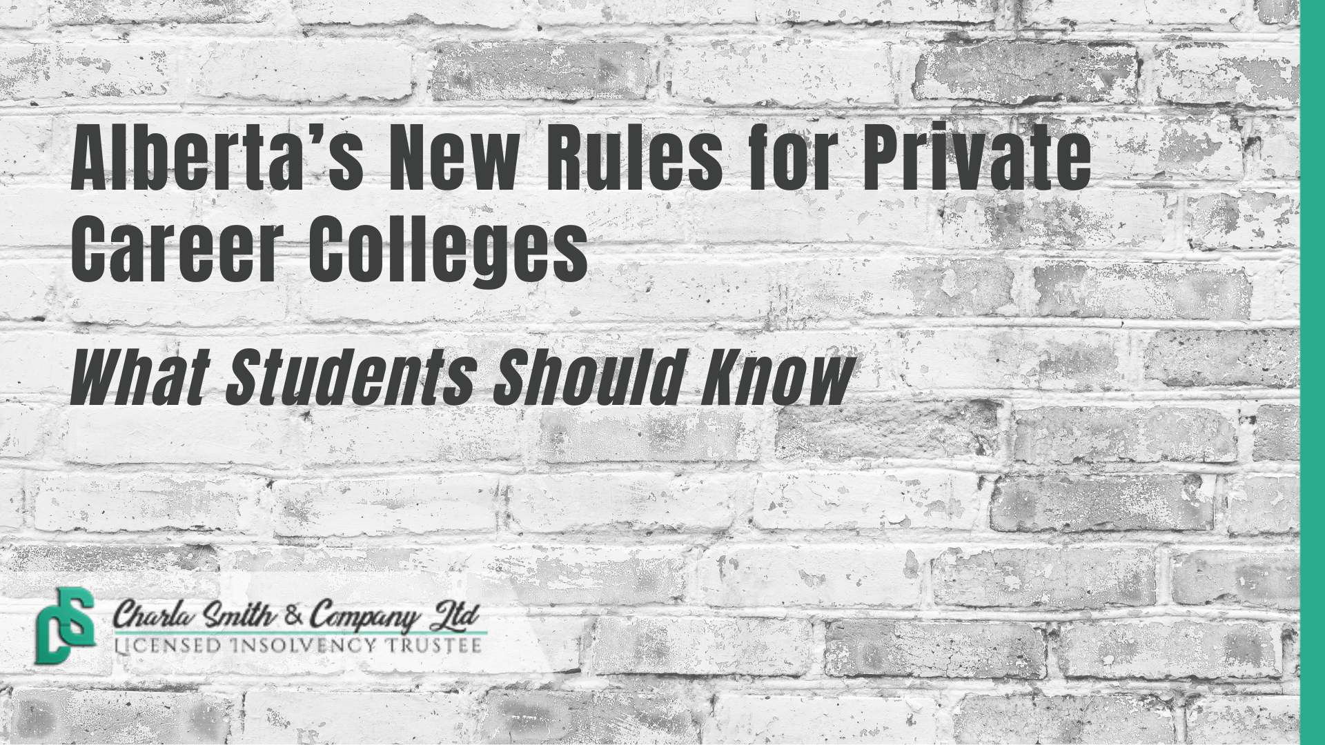 Alberta New Rules for Private Career Colleges
