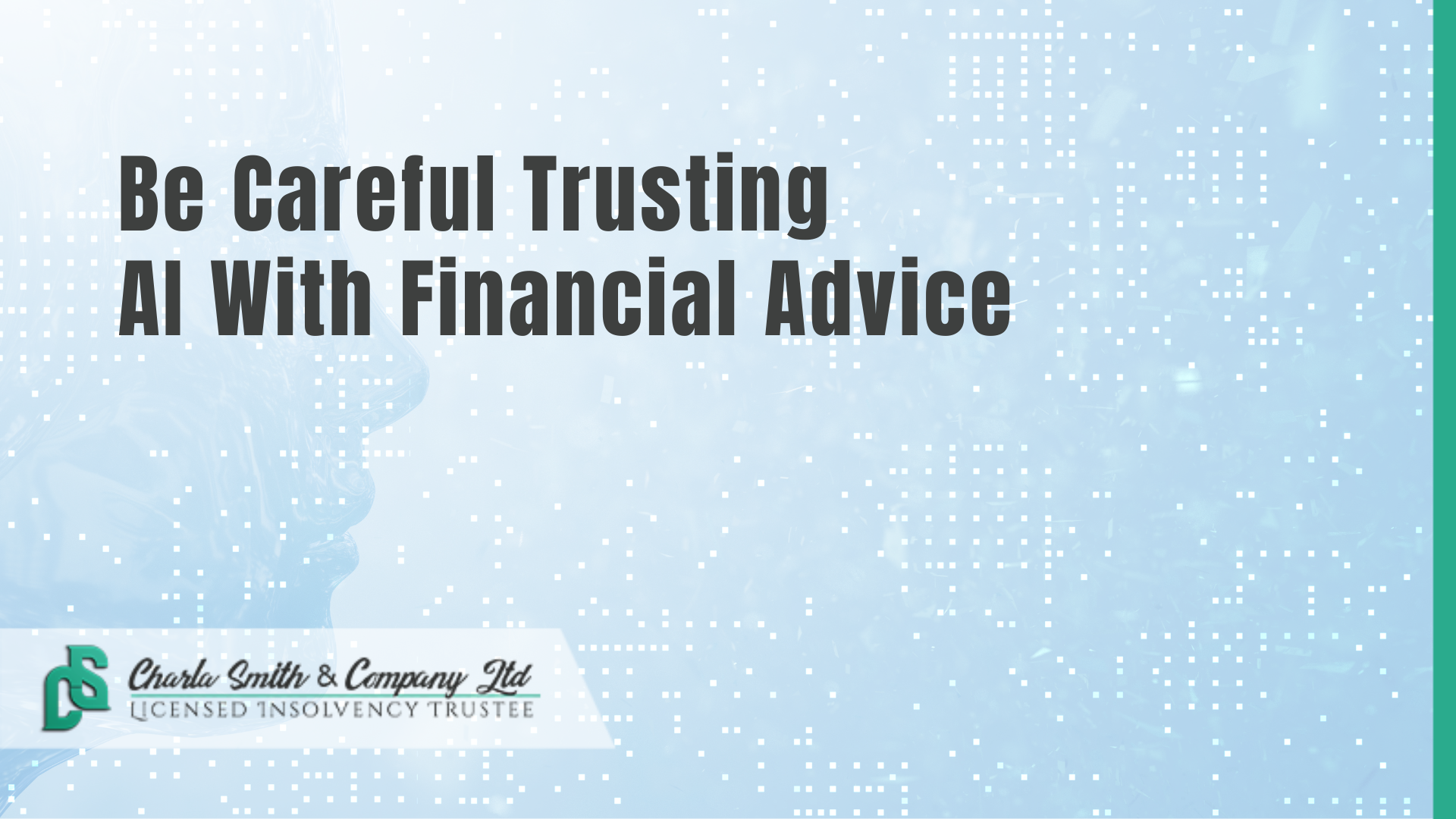 Be Careful Trusting AI With Financial Advice